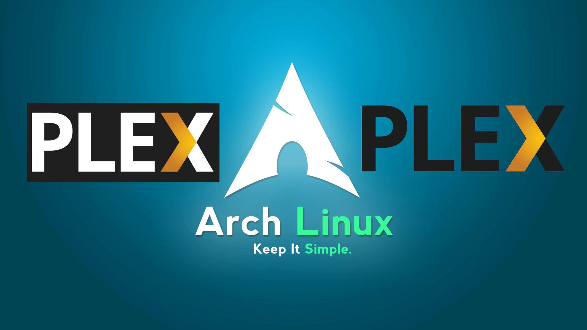 Arch сервер. Plex logo.